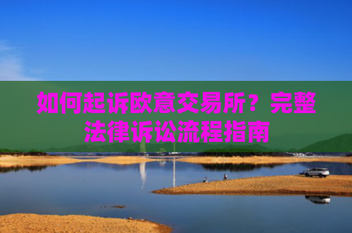 如何起诉欧意交易所？完整法律诉讼流程指南