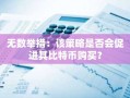 无数举措：该策略是否会促进其比特币购买？