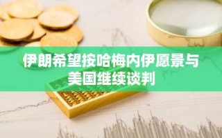 伊朗希望按哈梅内伊愿景与美国继续谈判